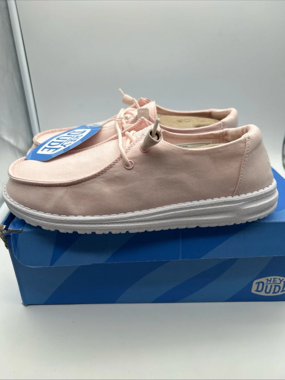 Hey Dude women’s Wendy Slip-On Sneakers in Light Pink